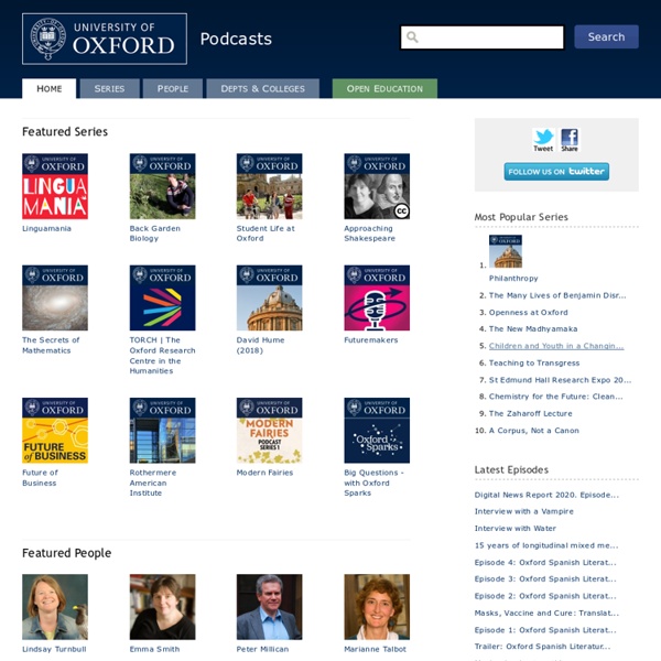 Podcasts from the University of Oxford