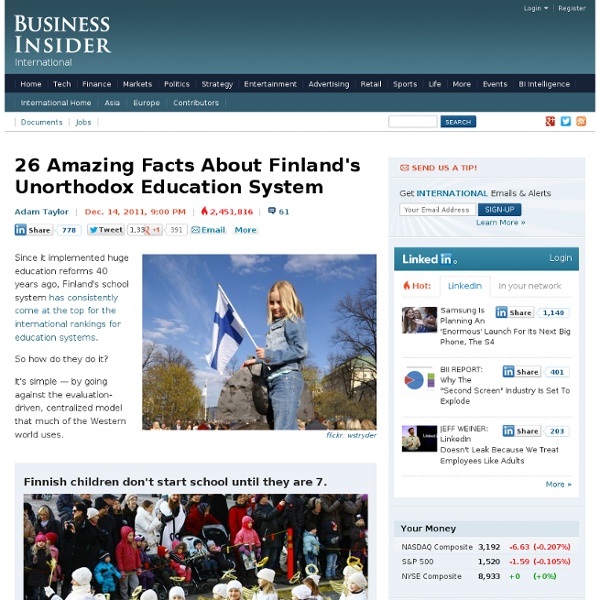 26 Amazing Facts About Finland's Unorthodox Education System