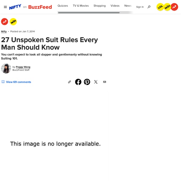 27 Unspoken Suit Rules Every Man Should Know