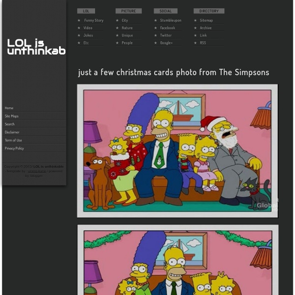 Just a few christmas cards photo from The Simpsons - StumbleUpon
