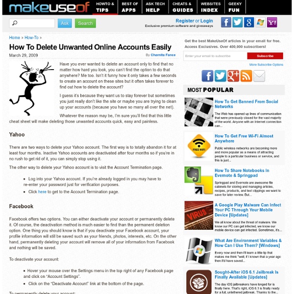 How to delete unwanted accounts painlessly