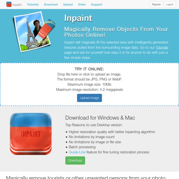 WebInpaint free online photo restoration tool