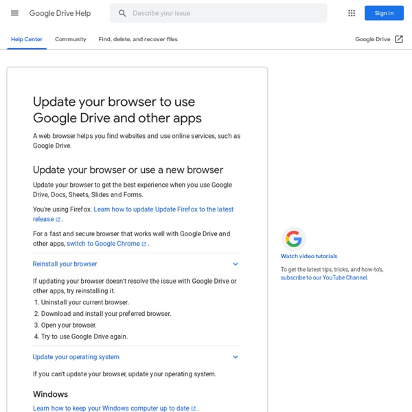 Groupe SVT – Google Drive