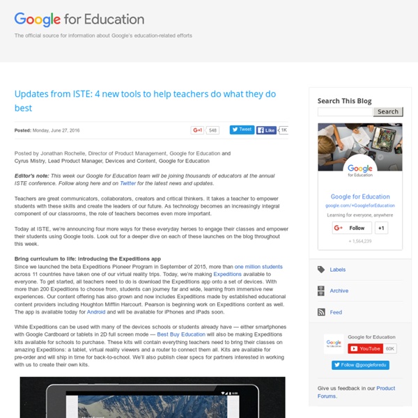 Updates from ISTE: 4 new tools to help teachers do what they do best