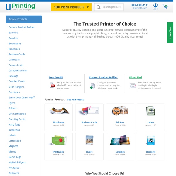 Online Printing Company & Services - UPrinting.com