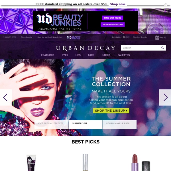 Urban Decay Cosmetics for Eyes, Lips, Face, Body and Nails