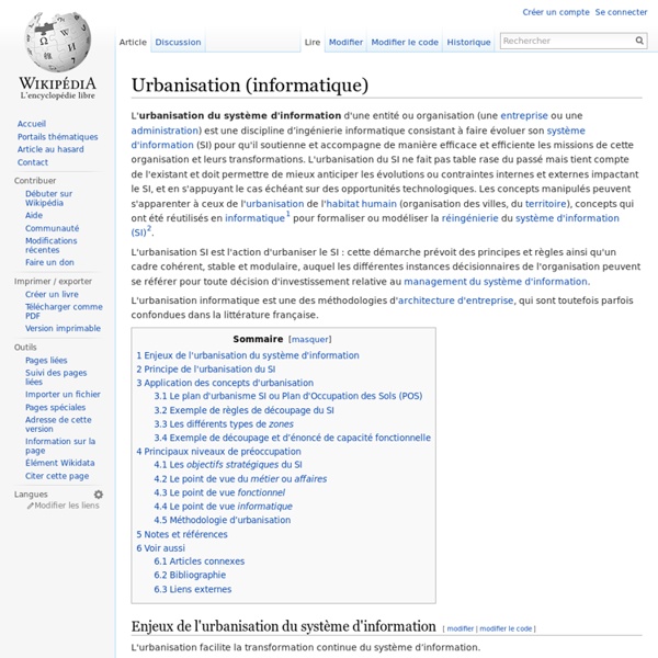 Urbanisation (informatique)