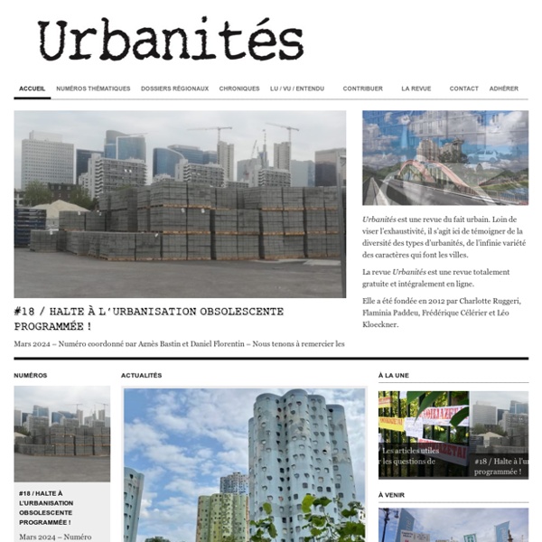 Urbanités