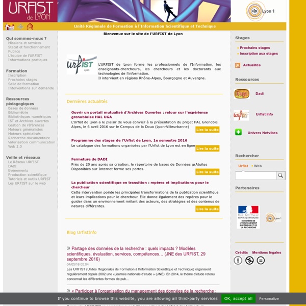 URFIST de Lyon - Université Lyon 1