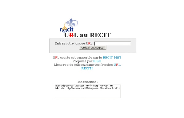 UrL au RECIT