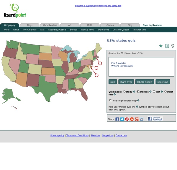 Test Your Geography Knowledge- USA