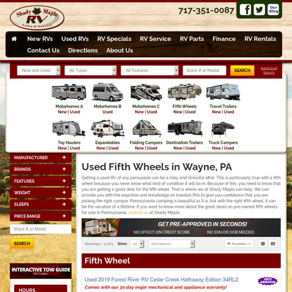 Used Fifth Wheels in West Chester, PA