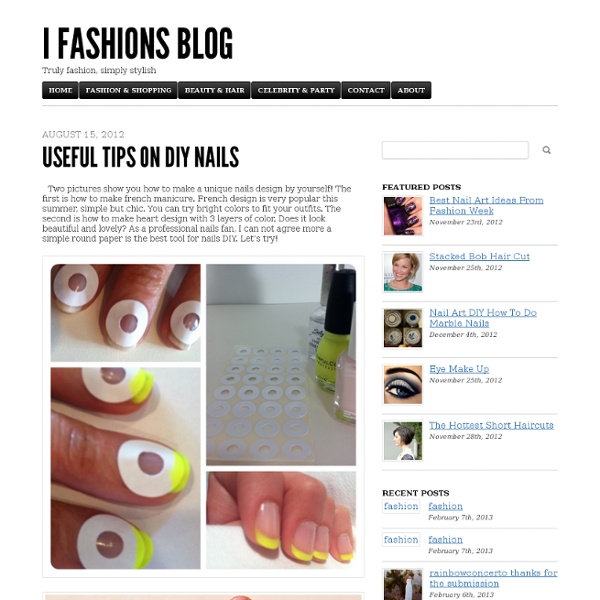 Useful tips on DIY nails