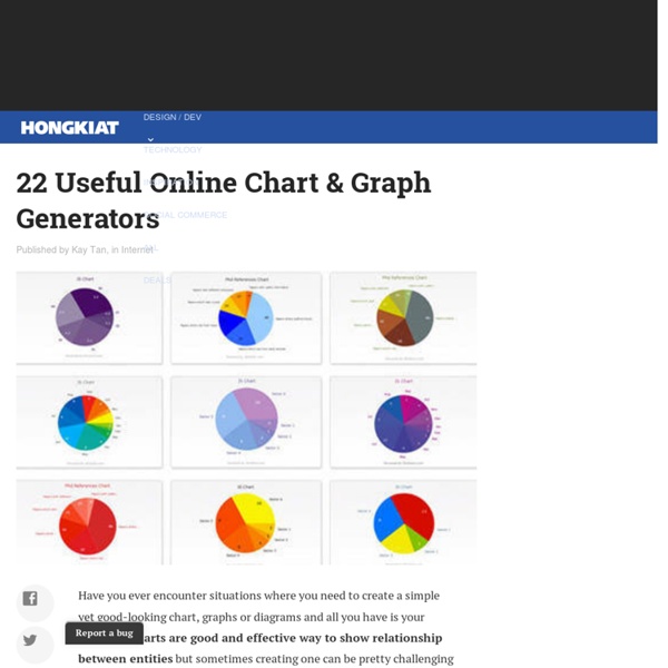 22 Useful Online Chart & Graph Generators