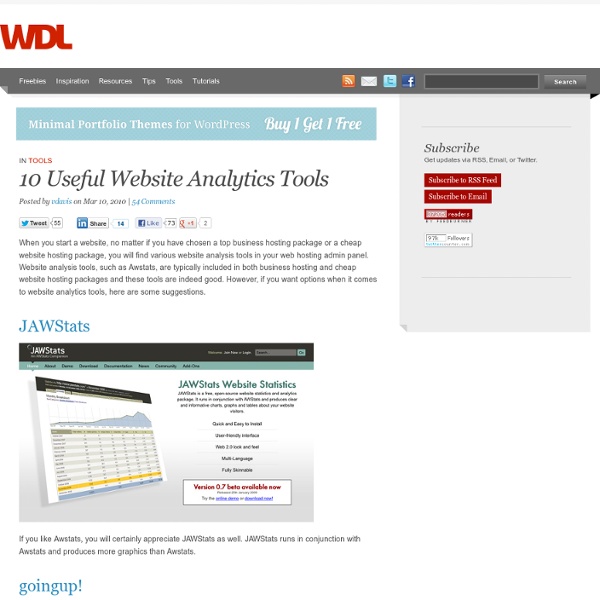 10 Useful Website Analytics Tools