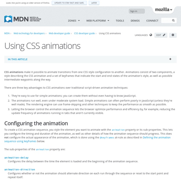 CSS animations