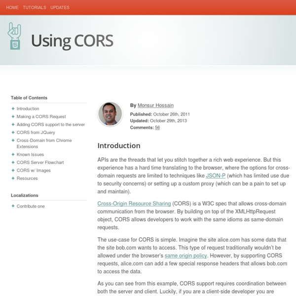 Using CORS