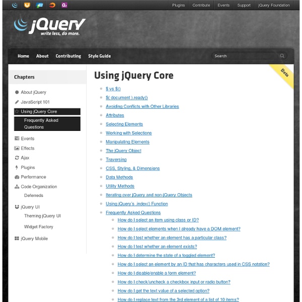 Tutorials:Getting Started with jQuery