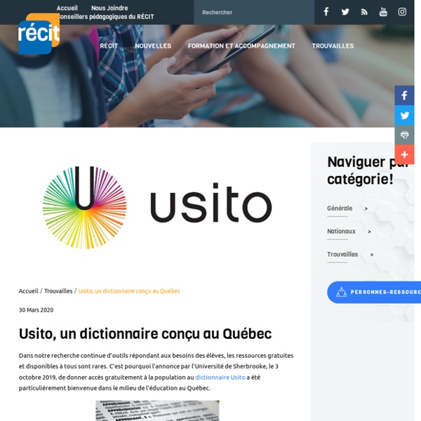 Usito, un nouveau dictionnaire gratuit en ligne