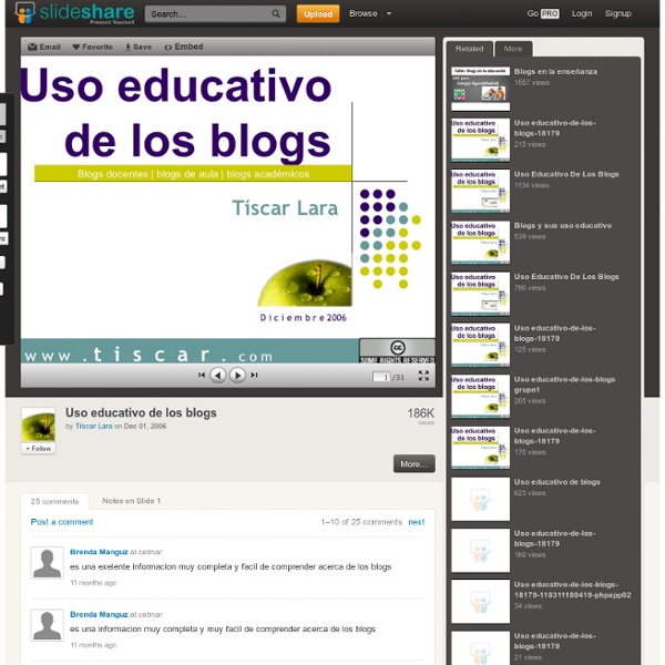 Uso educativo de los blogs