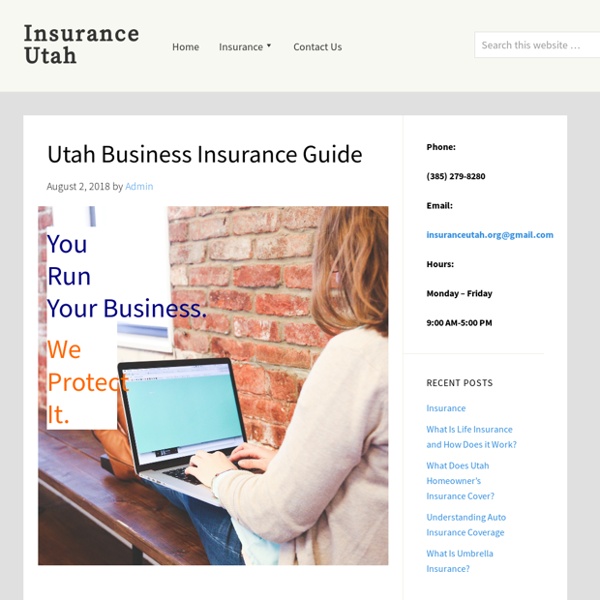Utah Business Insurance Guide - Insurance Utah