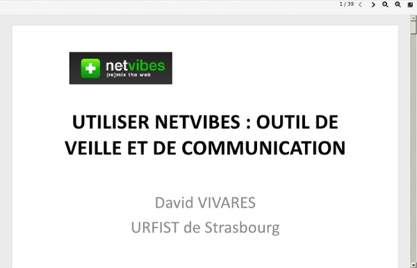 Urfist.u-strasbg.fr/uploads/UTILISER NETVIBES.pdf
