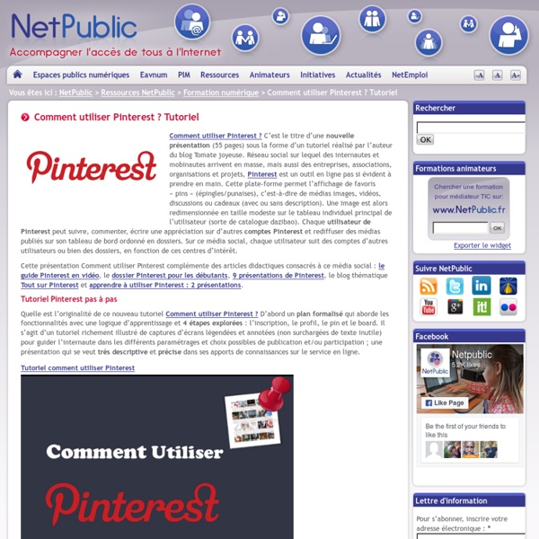 Comment utiliser Pinterest ? Tutoriel