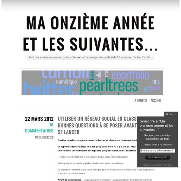 Utiliser un réseau social en classe: les bonnes questions à se poser avant de se lancer