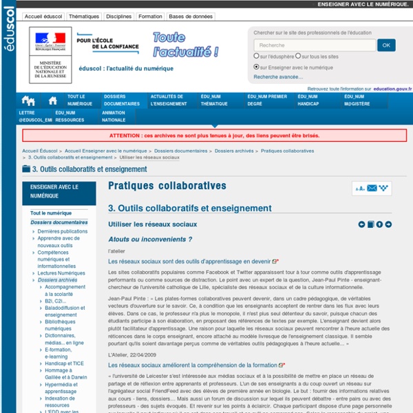 Utiliser les réseaux sociaux