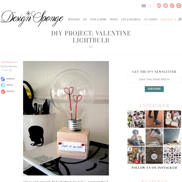 Design*Sponge » Blog Archive » diy project: valentine lightbulb