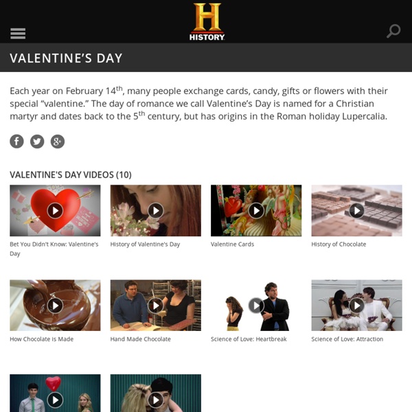 Valentine's Day - Facts, Origin, Meaning & Videos - History.com