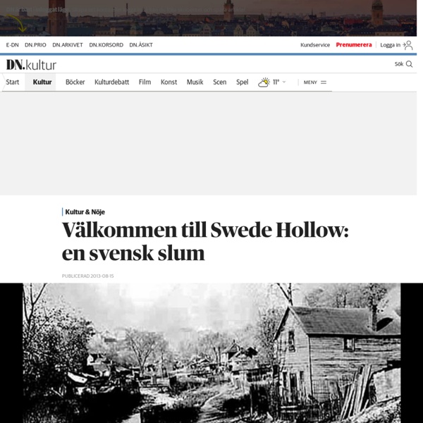 Välkommen till Swede Hollow: en svensk slum