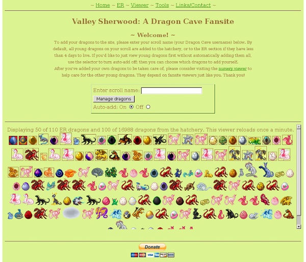 Valley Sherwood: A Dragon Cave Fansite