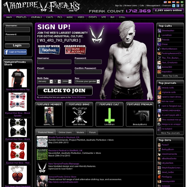 VampireFreaks.com - Gothic Industrial Culture