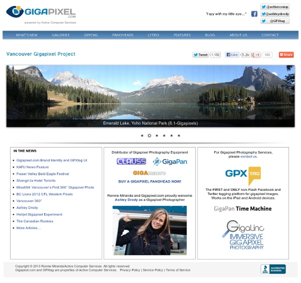 Vancouver Gigapixel Project » Gigapixel Panorama Photography