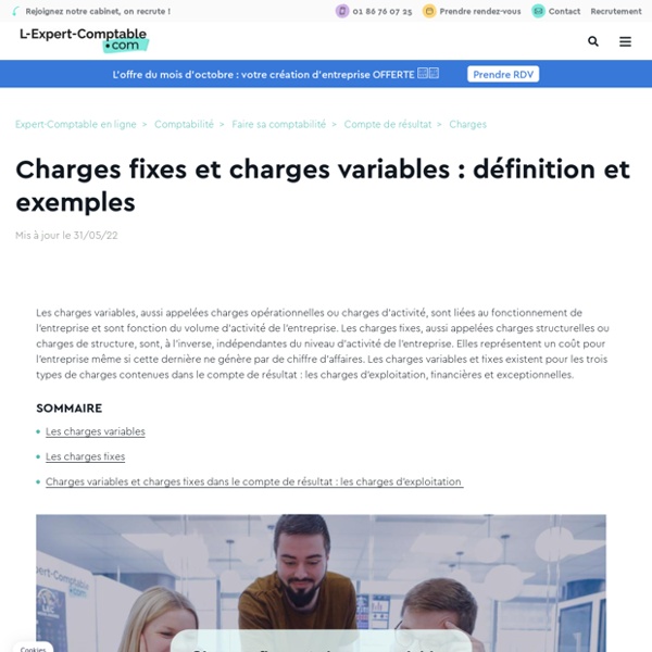 Charges variables et charges fixes