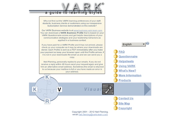 A Guide to Learning Styles