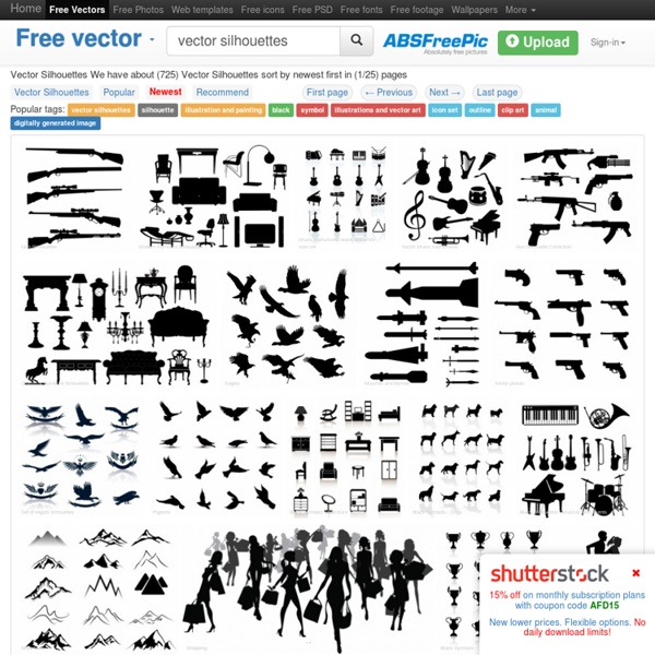 Vector Silhouettes - Free vector Newest