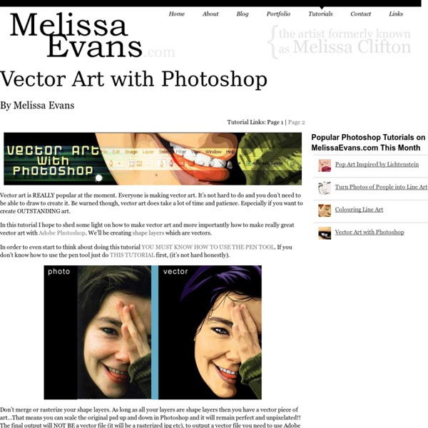 Vector Art with Photoshop -Photoshop Tutorial