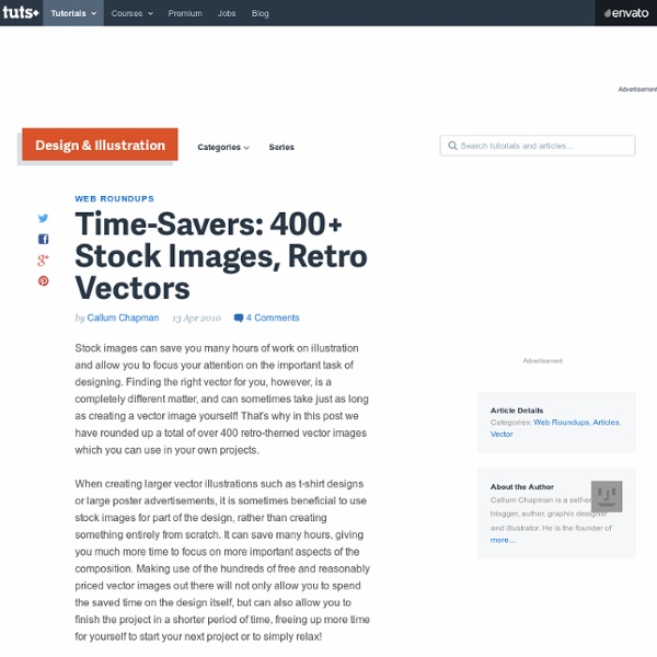 Time-Savers: 400+ Stock Images, Retro Vectors