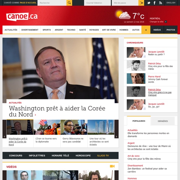 Canoe.ca - Le portail d'information sur l'actualité, les sports et le divertissement