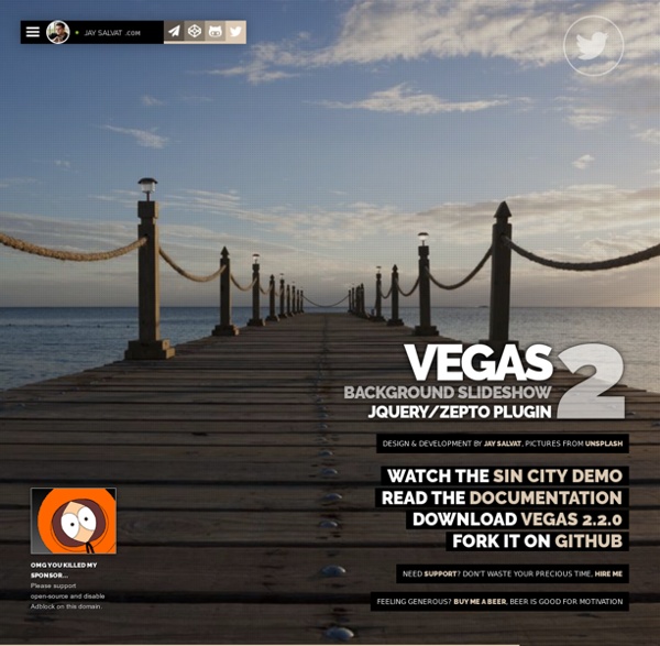 Vegas Background jQuery Plugin