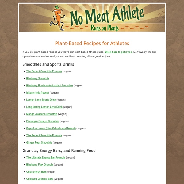 Vegetarian Recipes for Athletes