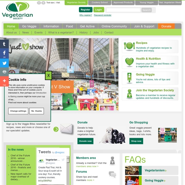 Vegetarian Society - Home page