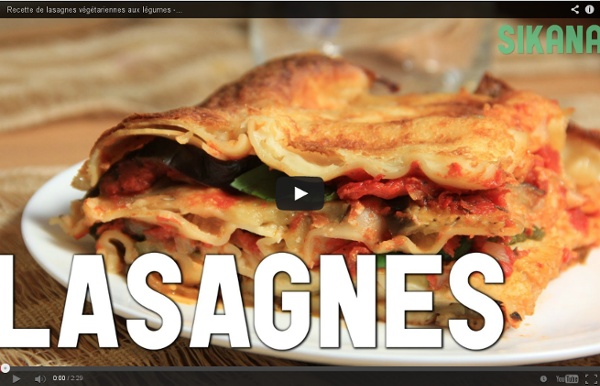 Recette de lasagnes végétariennes aux légumes - Cuisine méditerranéenne - HD