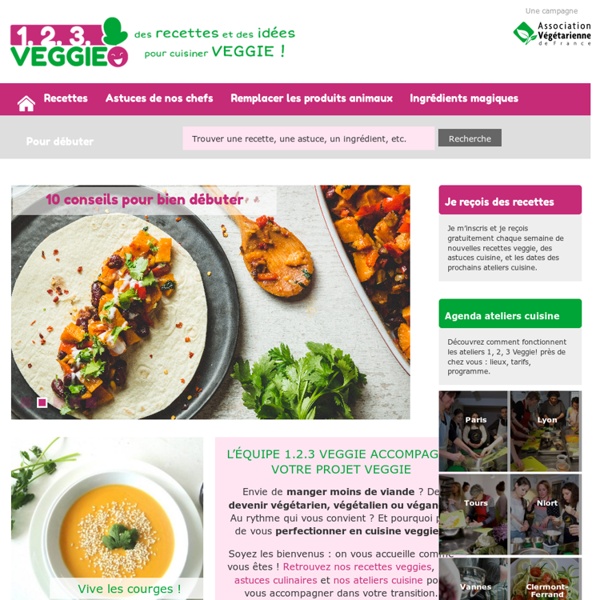 1.2.3. Veggie - des recettes et des idées pour cuisiner veggie !