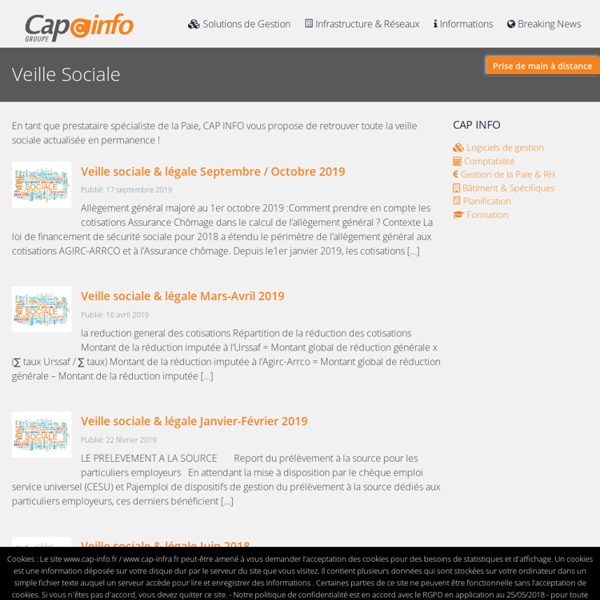 Veille Sociale - Groupe CAP INFO