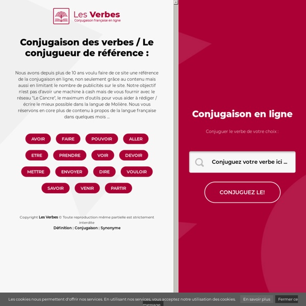 VERBES - Conjugaison française