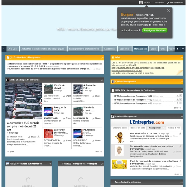 VERDI : Veille en Economie-gestion par flux Rss DIjon (1050)