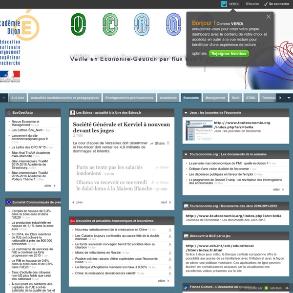 VERDI : Veille en Economie-gestion par flux Rss DIjon